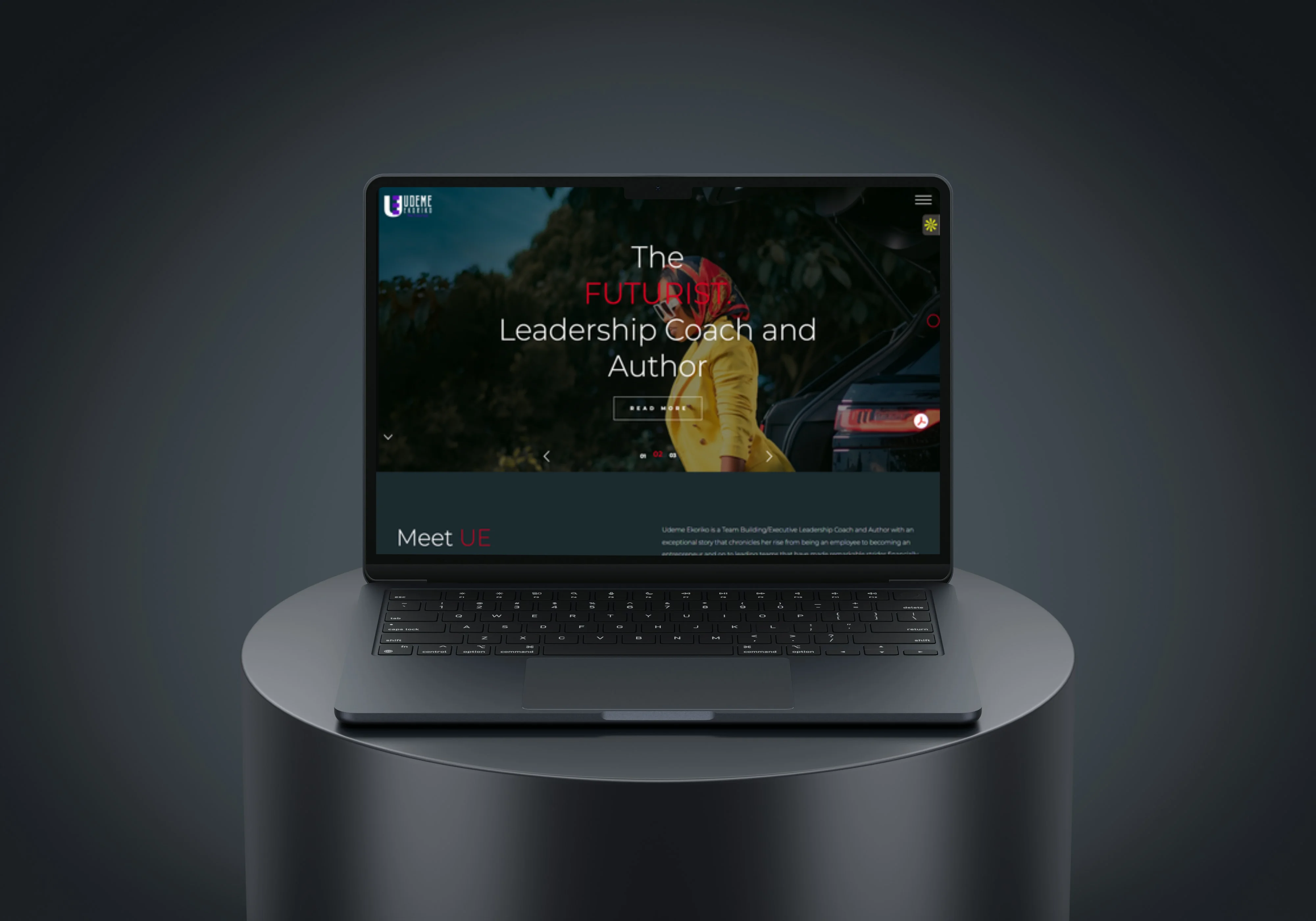 Udeme Ekoriko website mockup